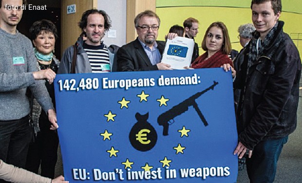 «Non investite in armi!»: appello da tutta Europa alle istituzioni UE