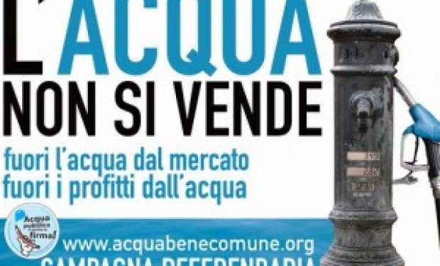 Acqua bene comune: ripartiamo dal basso