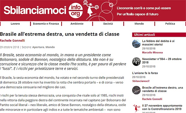 Questione di classe? Sbilanciamoci! sul voto in Brasile