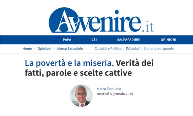 Salvini attacca la Chiesa e fa propaganda sui poveri “italiani”. La ferma replica di “Avvenire”