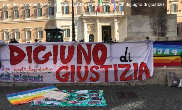Digiuno di giustizia in solidarietà con i migranti: presidio a Montecitorio il 9 gennaio