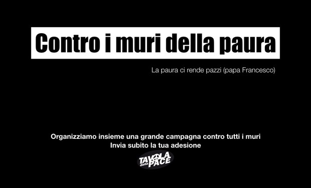 Abbattiamo i muri, costruiamo una fraternità universale