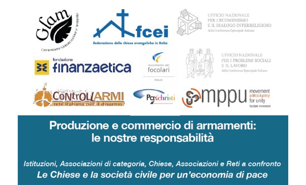 Produzione, vendita di armi e responsabilità: società civile, cattolici ed evangelici a convegno