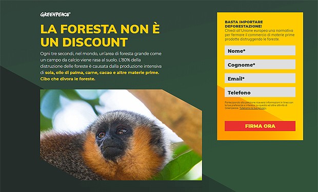 Cibo che divora foreste: firma la petizione di Greenpeace