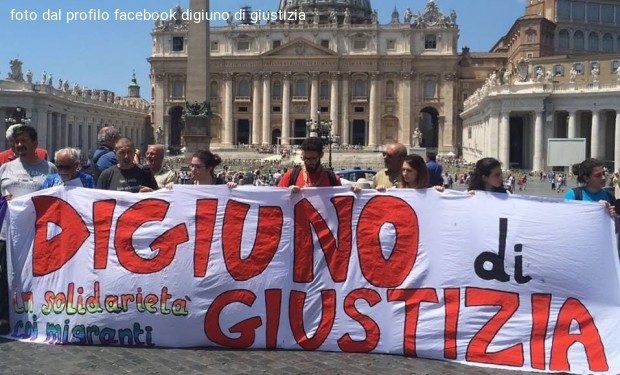 Digiuno di giustizia per i migranti: in marcia da San Pietro a Montecitorio