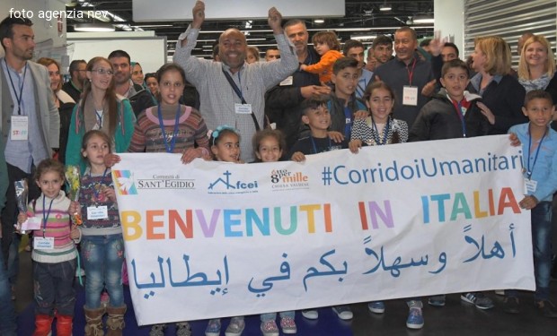 Corridoi umanitari: profughi siriani mercoledì a Fiumicino