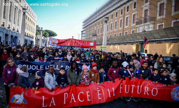 “Pace su tutte le terre”. A Roma la Marcia della pace della Comunità di Sant’Egidio