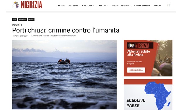 «Porti chiusi: crimine contro l’umanità». Un appello dei comboniani