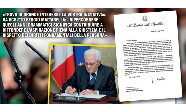 Mattarella a “Famiglia Cristiana”: fare memoria della guerra per costruire una coscienza di pace