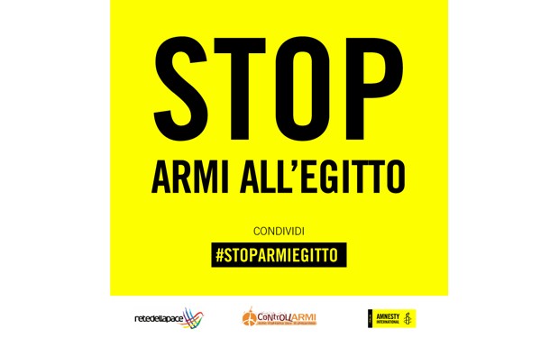 Al via la mobilitazione sui social contro la vendita di armi all'Egitto