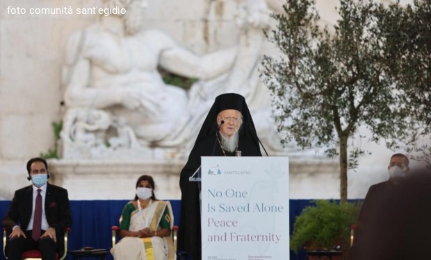 Incontro per la pace/Patriarca Bartolomeo: «Ecologia, salvezza dell’umanità e di tutto il creato»