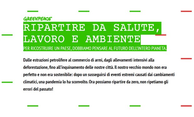 Basta finanziare distruzione e inquinamento! Una petizione di Greenpeace al governo