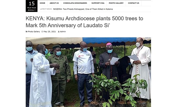 Kenya: piantare alberi per celebrare la Laudato si’ di papa Francesco