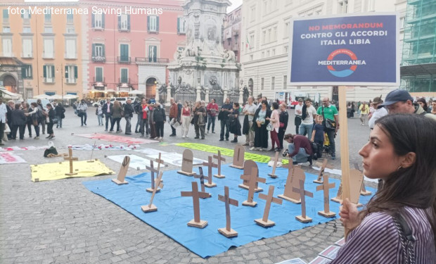 No al memorandum Italia-Libia. Associazioni in piazza