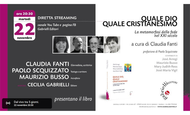 Il 22 novembre, presentazione online del libro