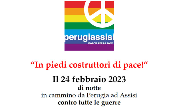 Il 24 febbraio Marcia per la Pace in occasione dell'anniversario della guerra in Ucraina