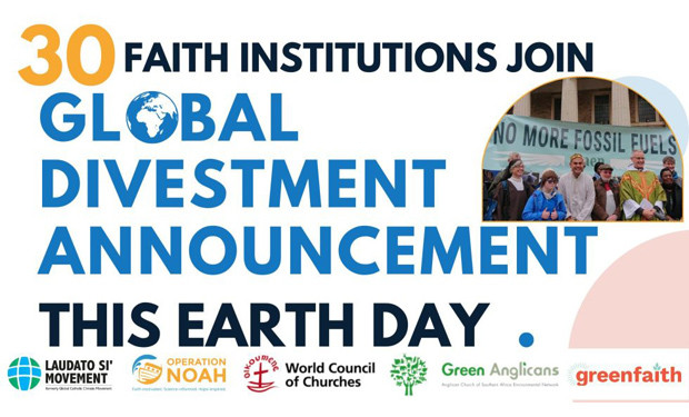 Giornata della Terra 2023: altre 31 istituzioni religiose disinvestono dai combustibili fossili