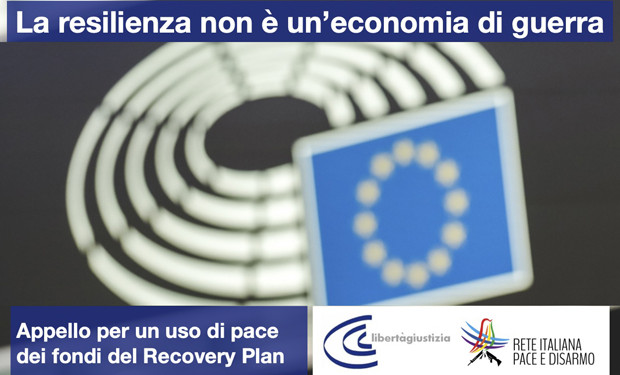 Un appello alle istituzioni europee per un «uso di pace dei fondi del Recovery Plan»
