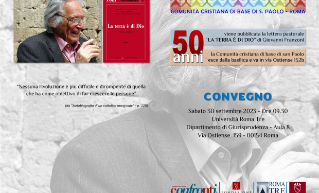 La Terra di Dio e la Cdb di San Paolo compiono 50 anni. Oggi un convegno