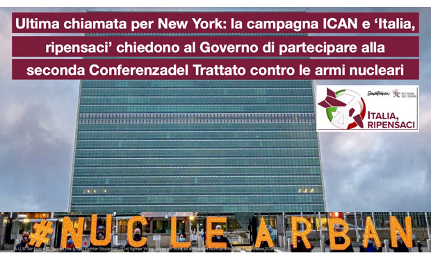 TPNW, seconda Conferenza dei Paesi contro le armi nucleari: Italia assente