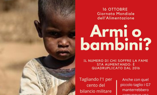 Sconfiggere la fame riducendo dell'1% le spese militari