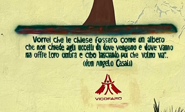 Vicofaro il rifugio, l'albero che si offre