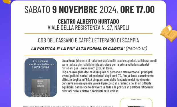 A Napoli un incontro sui Cristiani per il socialismo a 50 anni dal convegno nazionale su