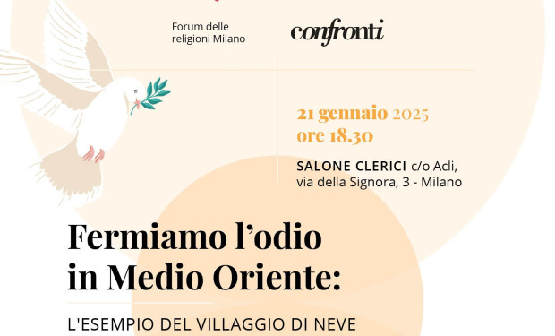 “Fermiamo l’odio, aiutiamo i costruttori di pace”