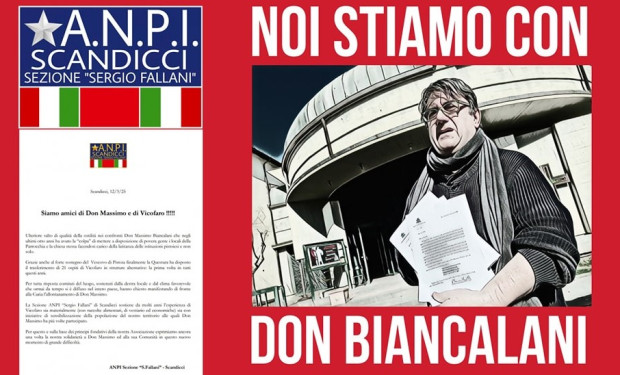 L'Anpi di Scandicci con don Massimo Biancalani e la comunità accogliente di Vicofaro