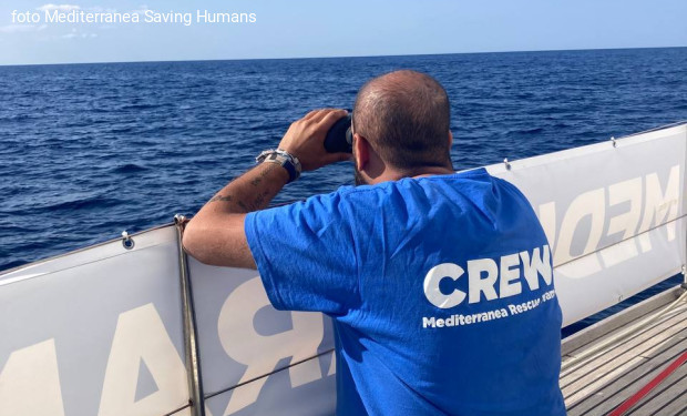 Mediterranea: fornita assistenza alla Guardia costiera italiana durante un'operazione di soccorso in mare