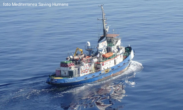 Mediterranea ringrazia Mattarella «per l’apprezzamento all’opera di soccorso in mare delle navi italiane»