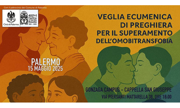 Il 15 maggio a Palermo una veglia ecumenica per il superamento dell’omobitransfobia