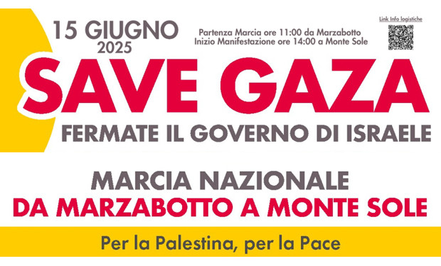 Fermate il governo d'Israele! Marcia Nazionale da Marzabotto a Monte Sole