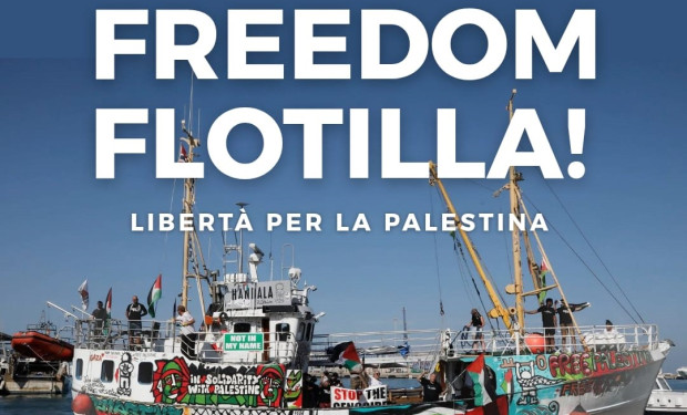 Liberare subito i pacifisti della nave umanitaria Handala fermata dall'esecito israeliano a largo di Gaza