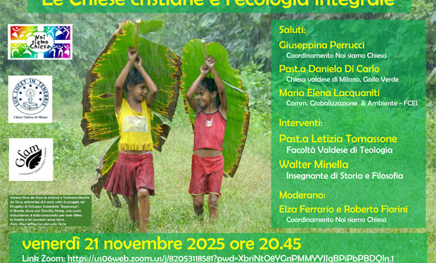 “Le Chiese cristiane e l’ecologia integrale”: il 21 novembre un incontro online