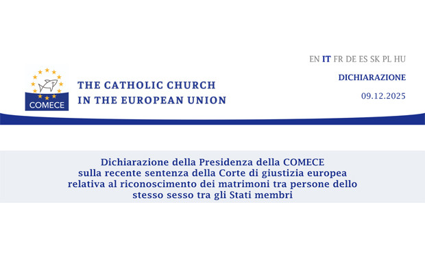 Sentenza CGUE sui matrimoni omosessuali: il monito dei vescovi UE