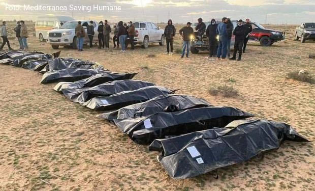 Scoperte fosse comuni ad Ajdabiya in Libia. Mediterranea: «Responsabilie anche il nostro governo che stipula accordi con criminali».