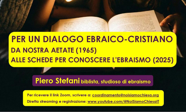 Un incontro per la 37.ma Giornata del dialogo ebraico-cristiano