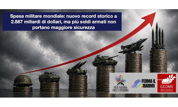 Il riarmo globale causa insicurezza, guerra e povertà: la Rete Pace e Disarmo legge i dati SIPRI