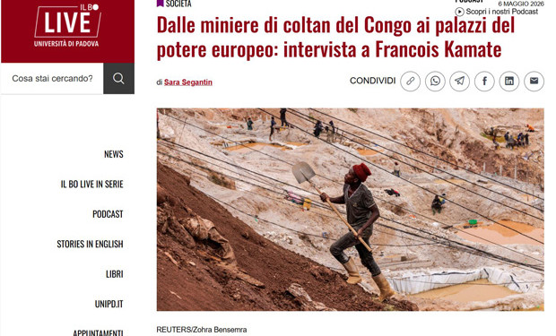 Il Congo, i minerali insanguinati, il sogno di pace e giustizia: intervista all'attivista congolese François Kamate