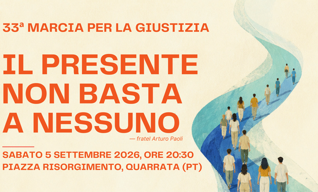 Il 5 settembre la XXXIII Marcia per la Giustizia di Quarrata