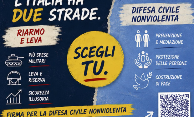 Legge per la difesa civile, non armata e nonviolenta: raggiunto il quorum delle 50mila firme