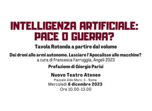 "Intelligenza artificiale: pace o guerra?": un incontro a Roma