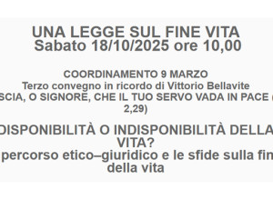 “Disponibilità o indisponibilità della vita?". A Milano, un convegno sul fine vita