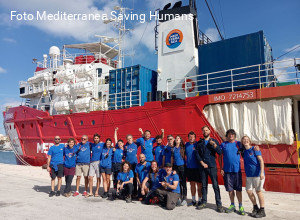 La nave Mediterranea torna in mare