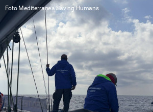 Partita da Lampedusa la 24ma missione di Mediterranea con la barca a vela "Safira"
