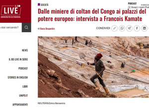 Il Congo, i minerali insanguinati, il sogno di pace e giustizia: intervista all'attivista congolese François Kamate