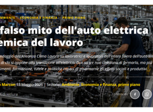 La politica frena ma l'elettrificazione è già realtà: un sondaggio dell'Alleanza Clima Lavoro