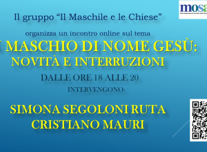 "Un maschio di nome Gesù": secondo incontro di "Il maschile e le Chiese"