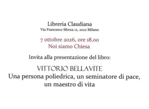 "Persona poliedrica, seminatore di pace, maestro di vita": presentazione del libro su Vittorio Bellavita
